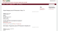 Desktop Screenshot of hotjobs.taragana.com