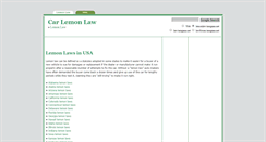 Desktop Screenshot of lemonlaw.taragana.net