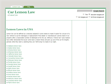 Tablet Screenshot of lemonlaw.taragana.net